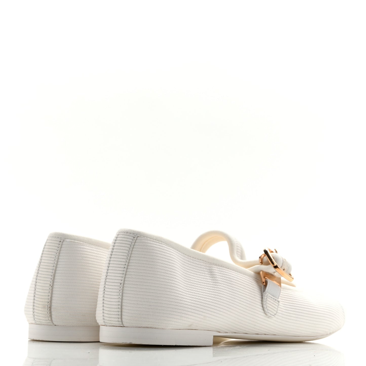 Canvas Mary Jane Flats 36 White