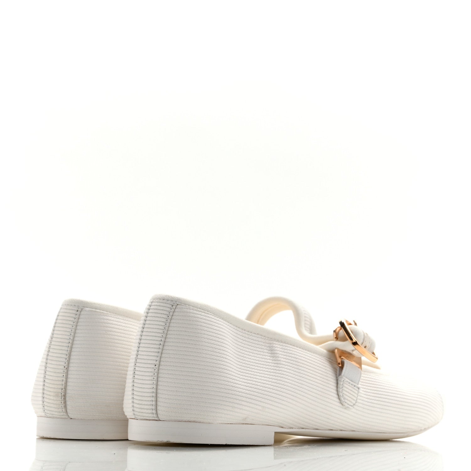 Chanel Canvas Mary Jane Flats 36 White 5 of 12