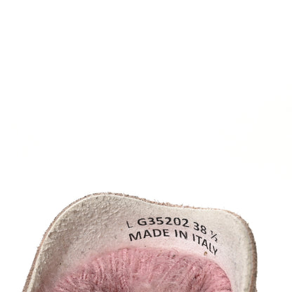 Chanel Suede Calfskin Stretch Fabric CC Sneakers 38.5 Pink 7 of 8