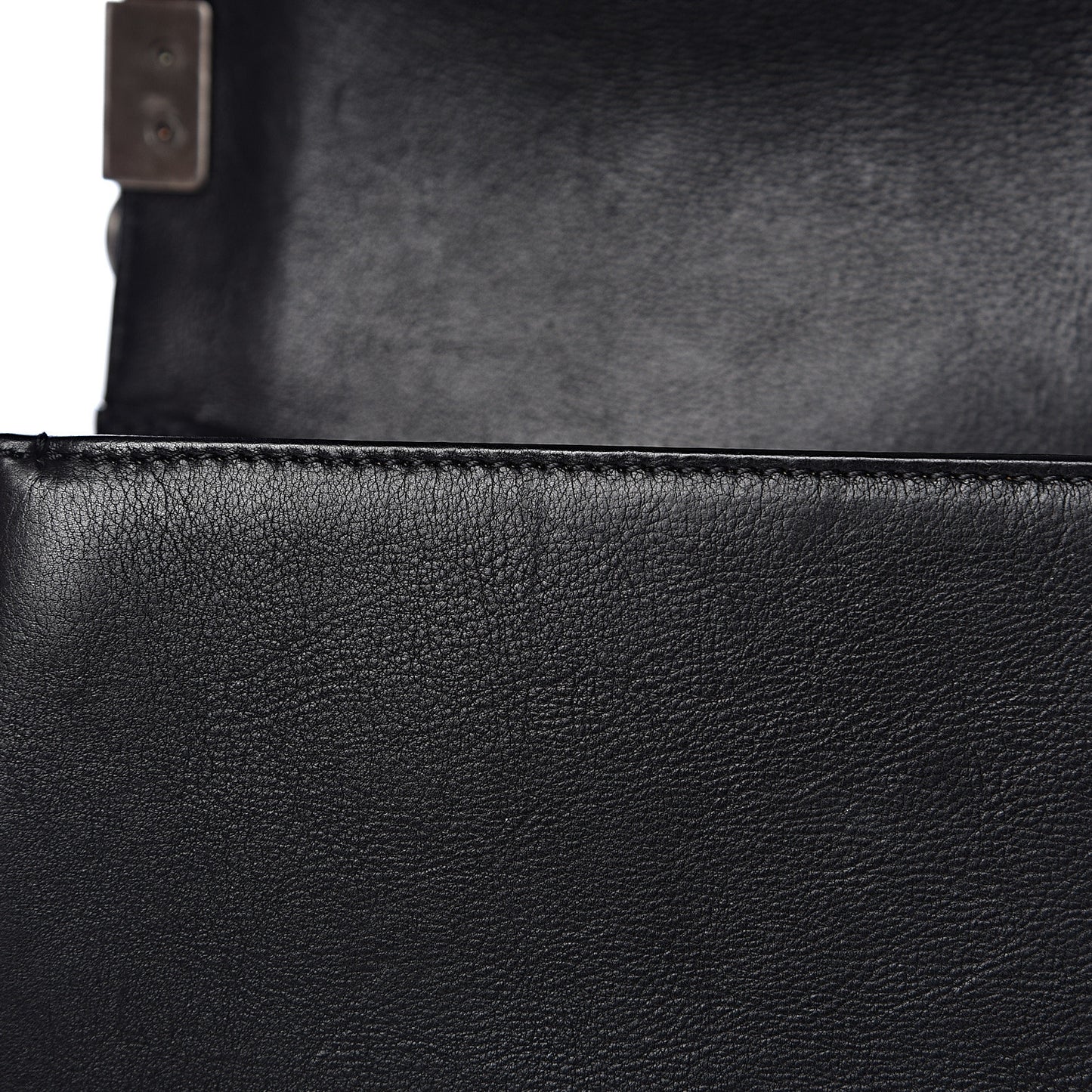 Calfskin Quilted Medium Boy Flap Black