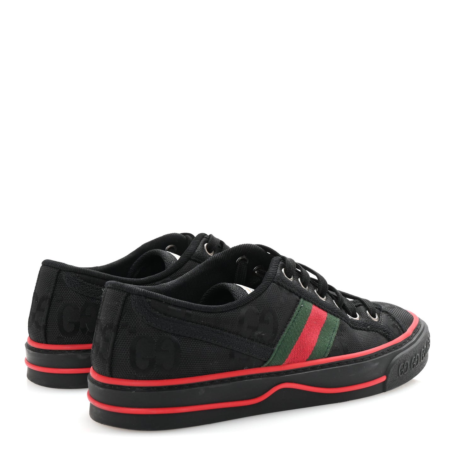 Econyl Nylon Web Monogram Off The Grid Womens 1977 Tennis Sneakers 36.5 Black