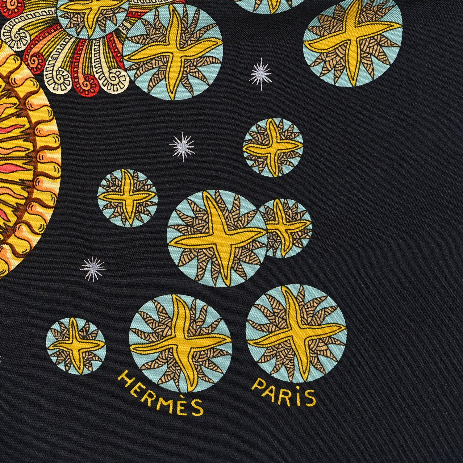 Hermes Silk Le Roy Soleil Scarf 90 3 of 4