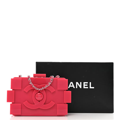 Chanel Plexiglass Boy Brick Lego Clutch Pink 12 of 12