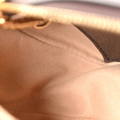 Gucci GG Supreme Monogram Textured Calfskin Web Mini Ophidia Half Moon Hobo Beige Ebony New Acero Beige Ebony New Acero 7 of 12