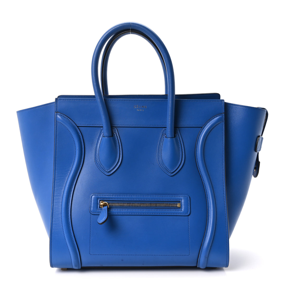 Smooth Calfskin Mini Luggage Electric Blue