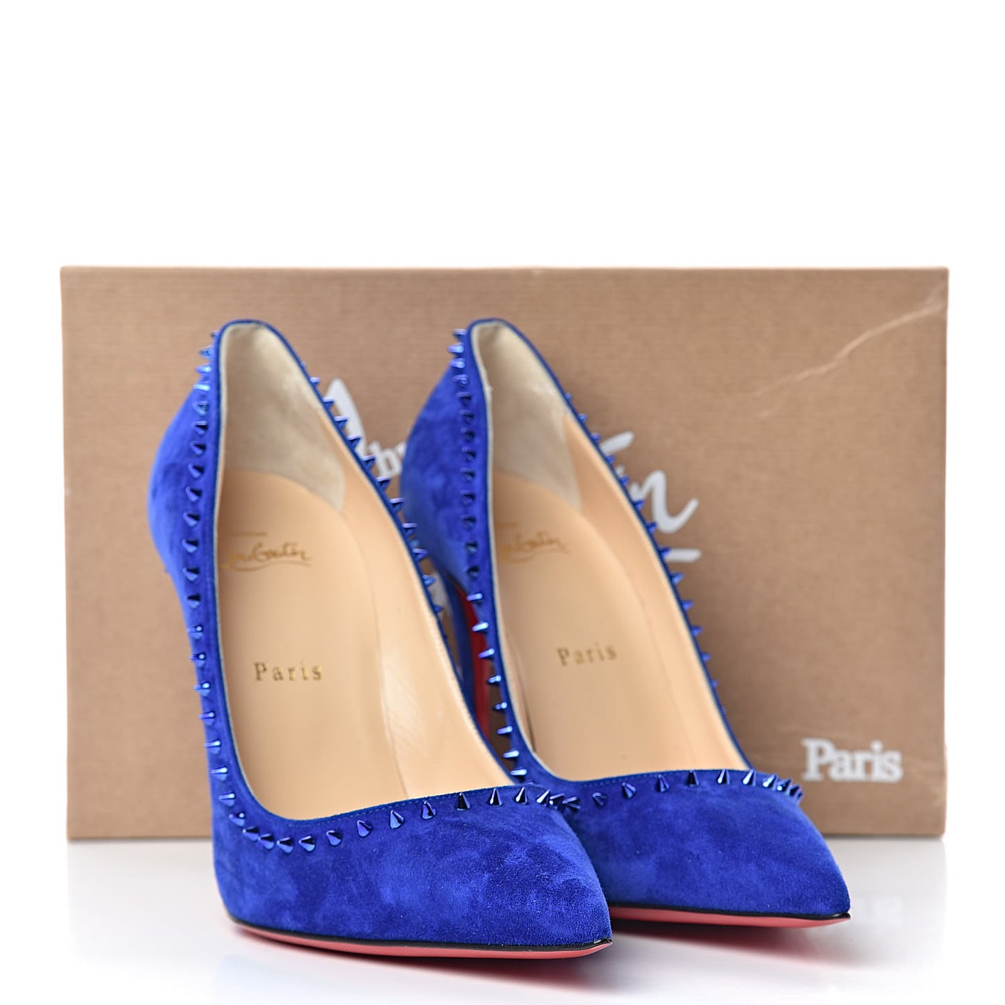 Veau Velours Anjalina 100 Pumps 39.5 Azulejo