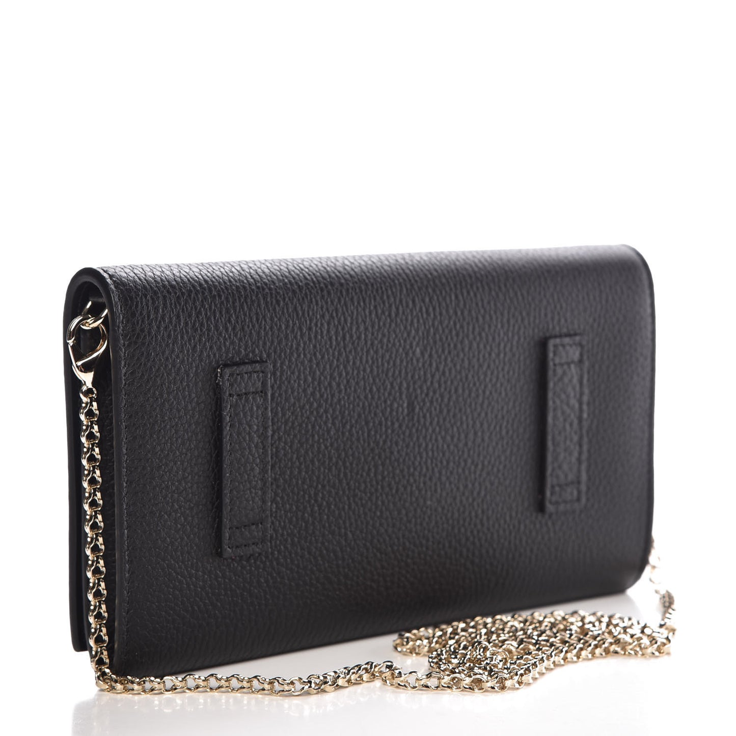 Calfskin Boudoir Chain Belt Black