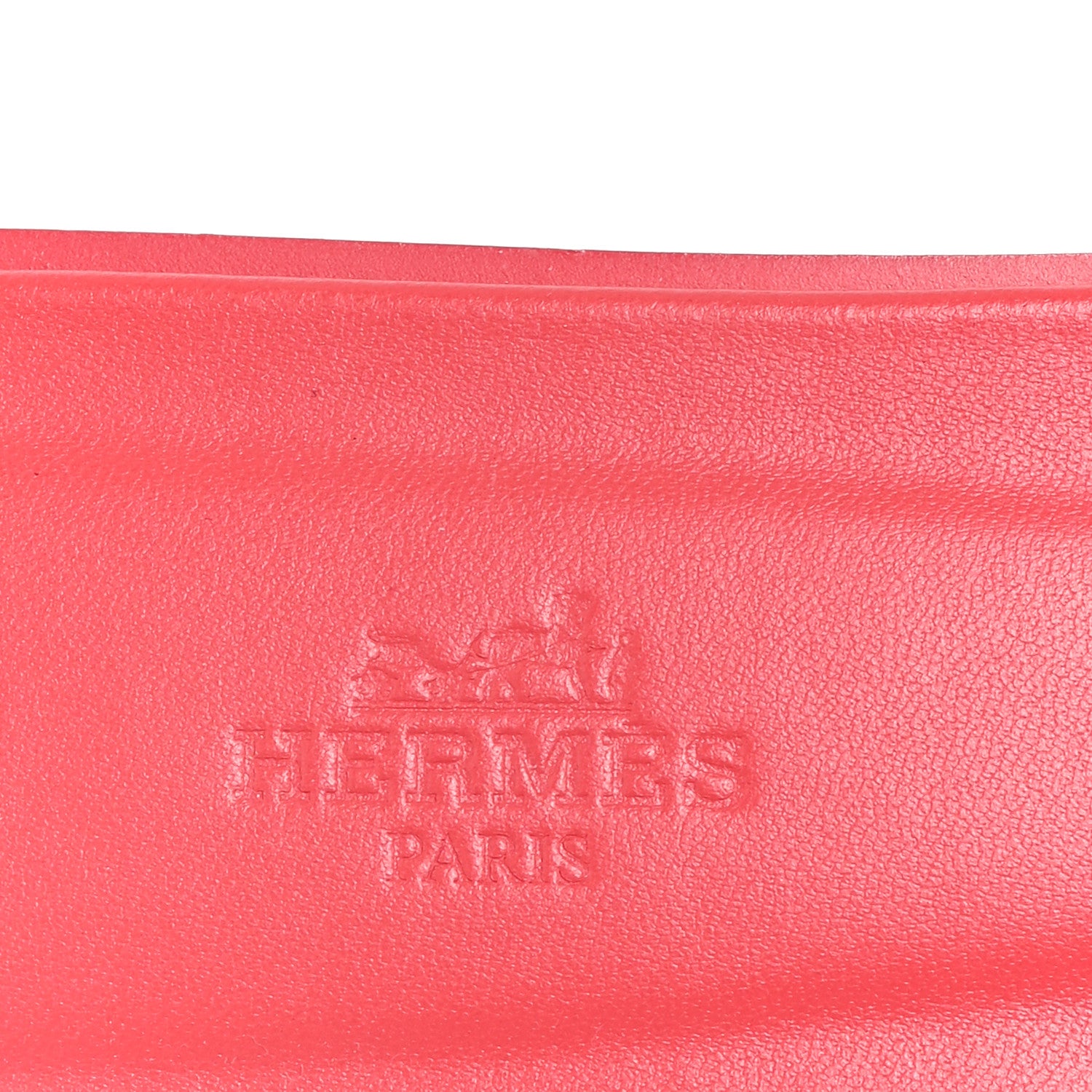 Hermes Box Calfskin Oran Sandals 38.5 Rouge Grenadine 8 of 10