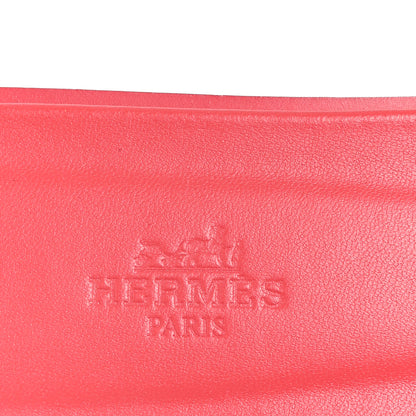 Hermes Box Calfskin Oran Sandals 38.5 Rouge Grenadine 8 of 10