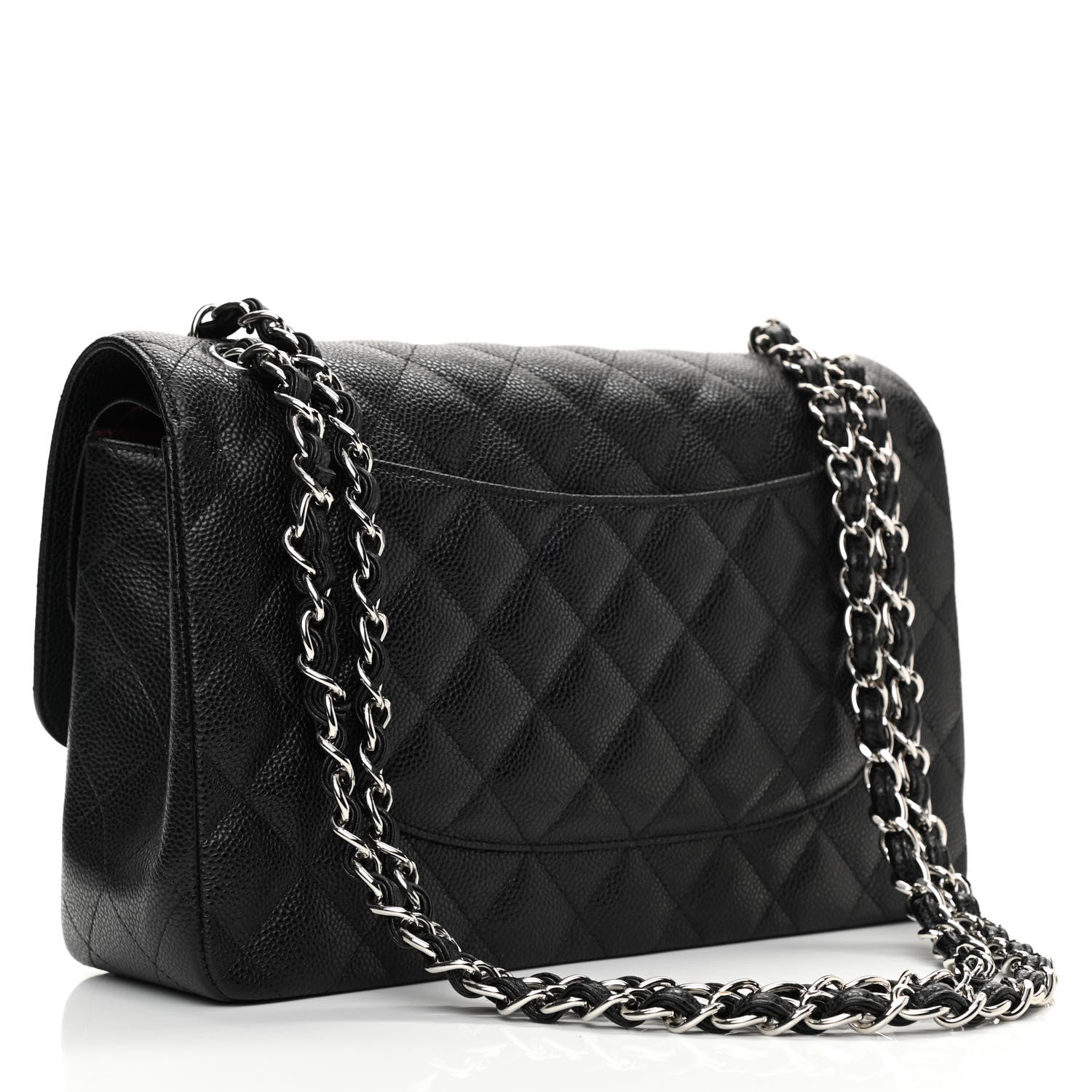 Chanel Caviar Quilted Jumbo Double Flap Black 3 of 10