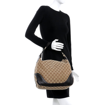 Gucci Monogram Charlotte Medium Hobo Brown 2 of 9