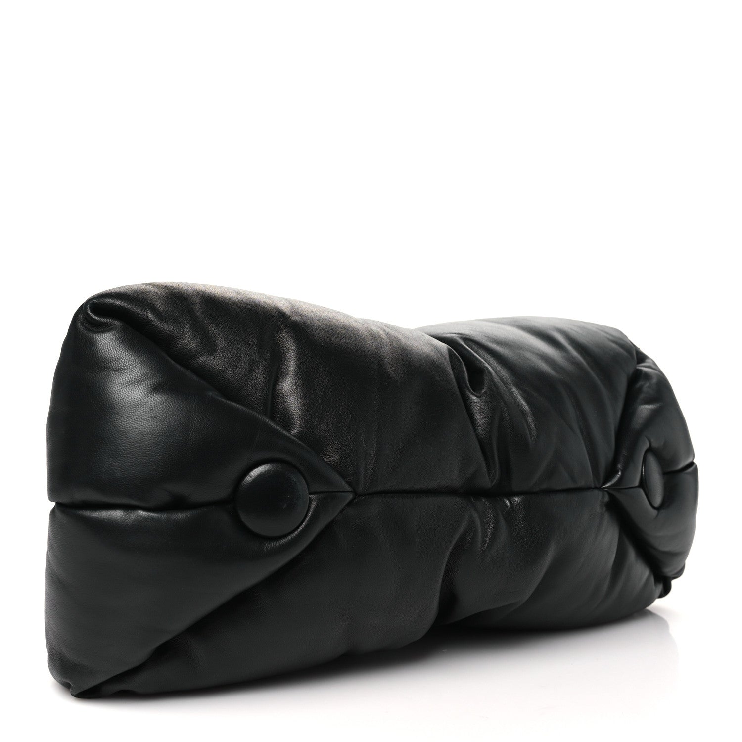 Proenza Schouler Lambskin Puffy Tobo Chain Shoulder Bag Black 4 of 9