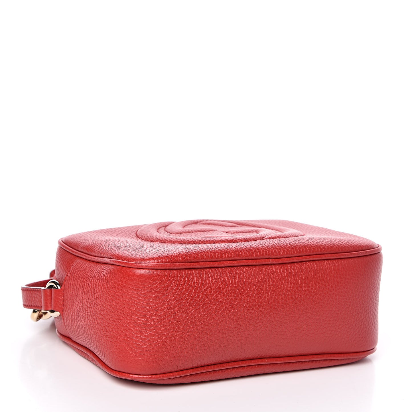 Pebbled Calfskin Small Soho Disco Bag Tabasco Red