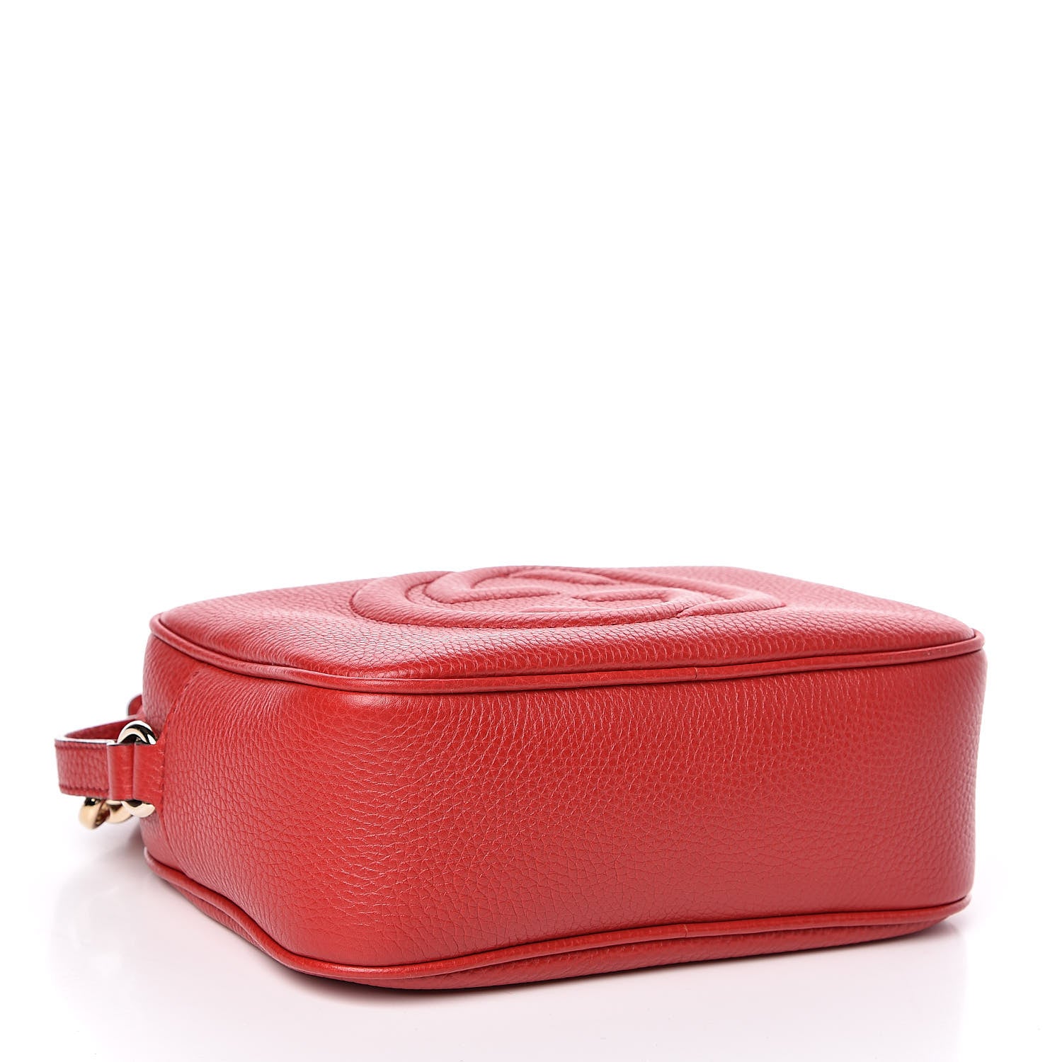 Gucci Pebbled Calfskin Small Soho Disco Bag Tabasco Red 4 of 10