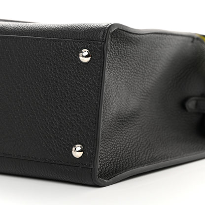 Fendi Cuoio Romano Fluo Selleria Medium Peekaboo X-Lite Black Giallo Fluo 9 of 12