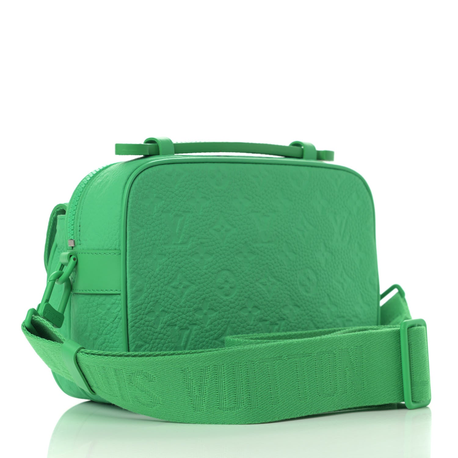 Louis Vuitton Taurillon Monogram S Lock Messenger Minty Green 3 of 9