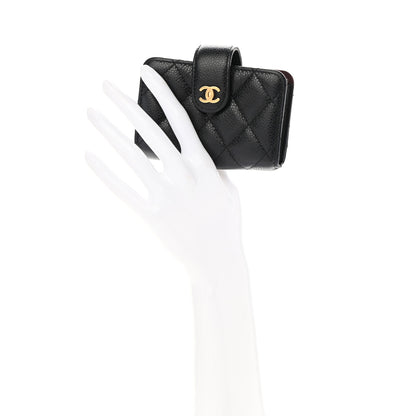 Chanel Caviar Quilted Gusseted Card Holder Black 2 of 8