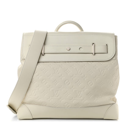 Louis Vuitton Taurillon Monogram Steamer PM White 1 of 12