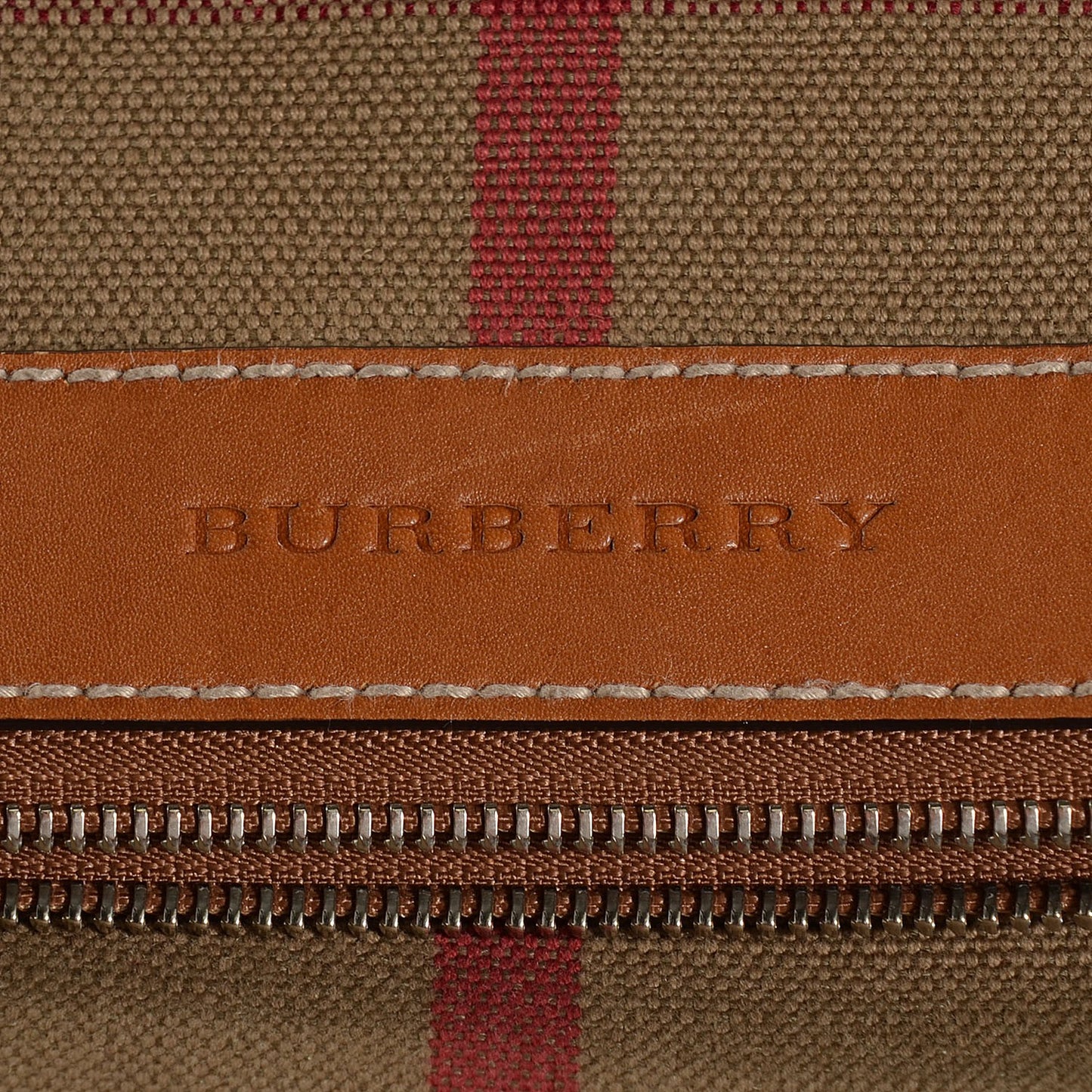House Check Large Adeline Crossbody Saddle Brown