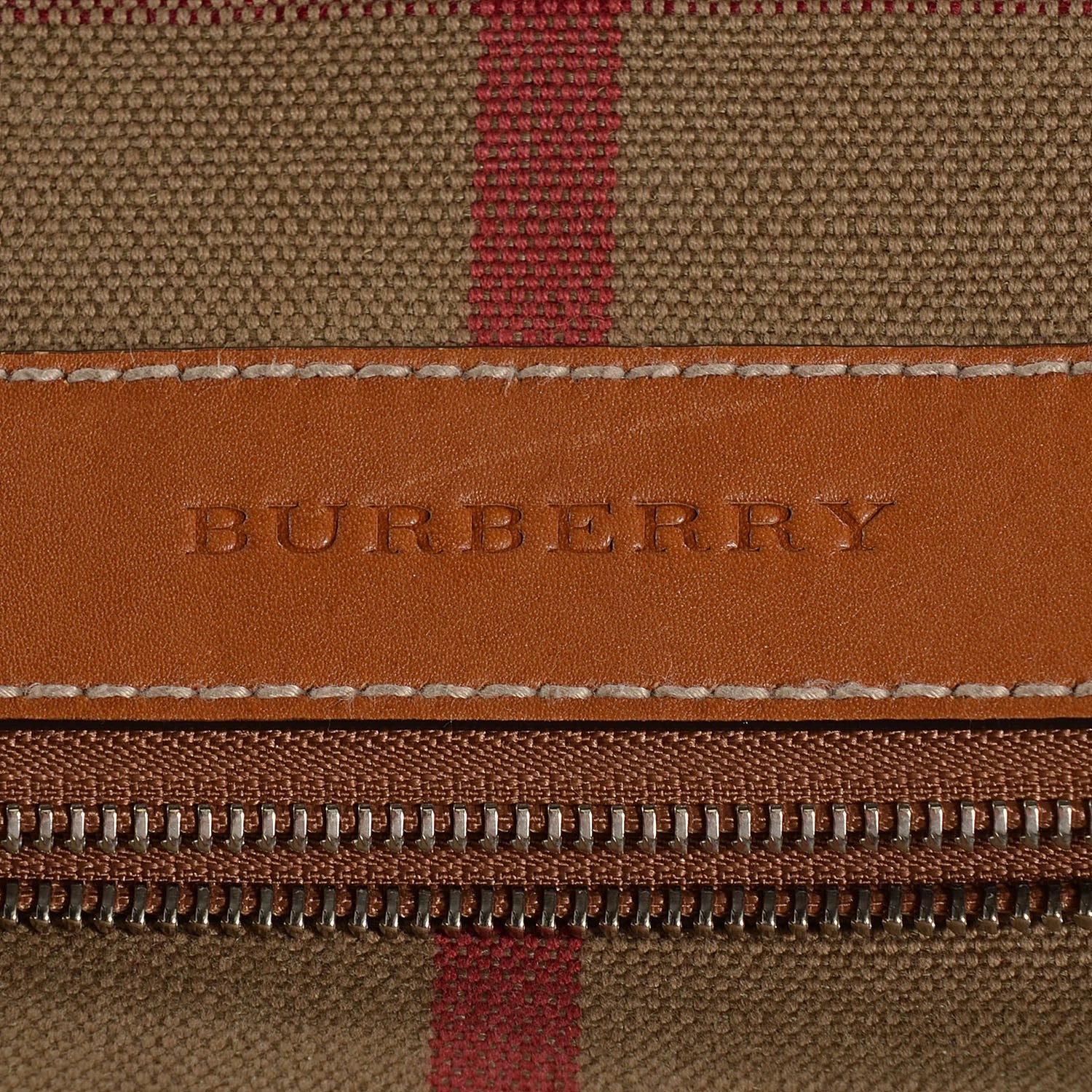 Burberry House Check Large Adeline Crossbody Saddle Brown 6 of 12