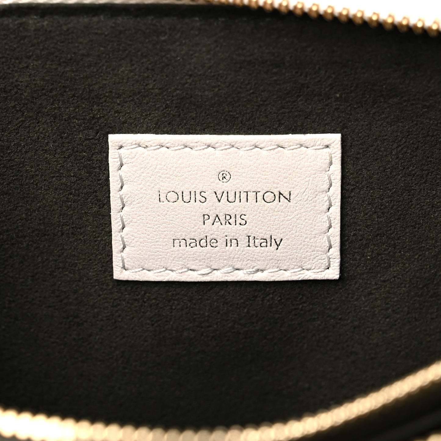Lambskin Embossed Monogram Coussin PM Beige Cream