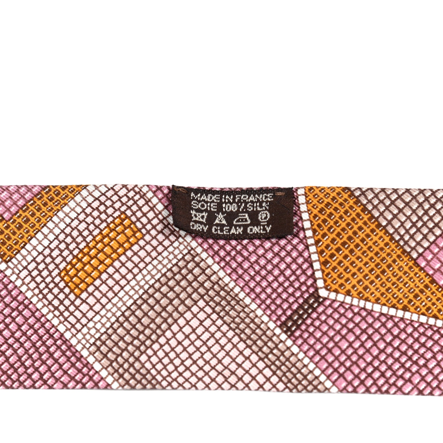 Hermes Silk L'Art Indien Des Plaines Twilly Orange Mauve Tournesol 2 of 4