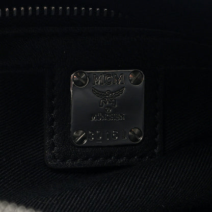 MCM Calfskin Ottomar Monogram Essential Boston Bag Black 6 of 9