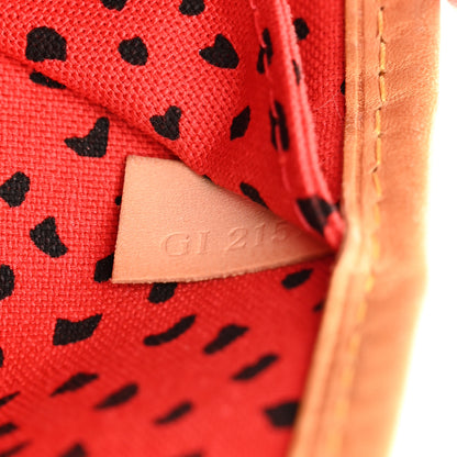 Louis Vuitton Monogram Kusama Waves Neverfull MM Red 7 of 12