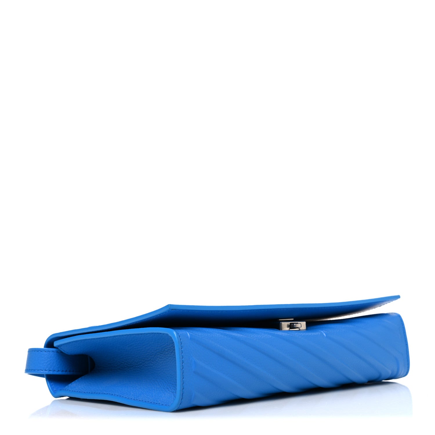 Balenciaga Grained Calfskin Embossed Car Flap Bag Petroleum Blue 4 of 10