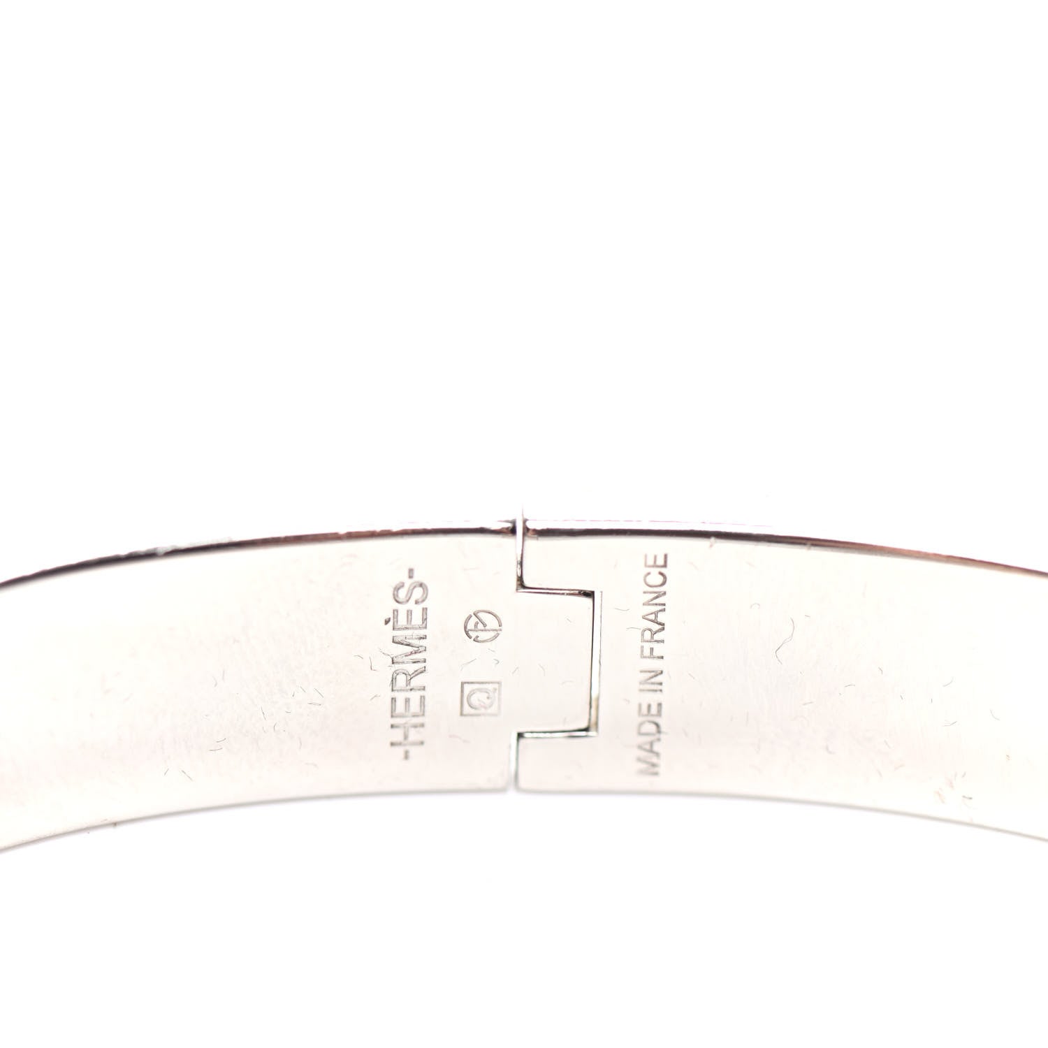 Hermes Matte Enamel Narrow Clic Clac H Bracelet PM Rouge Vif 4 of 5