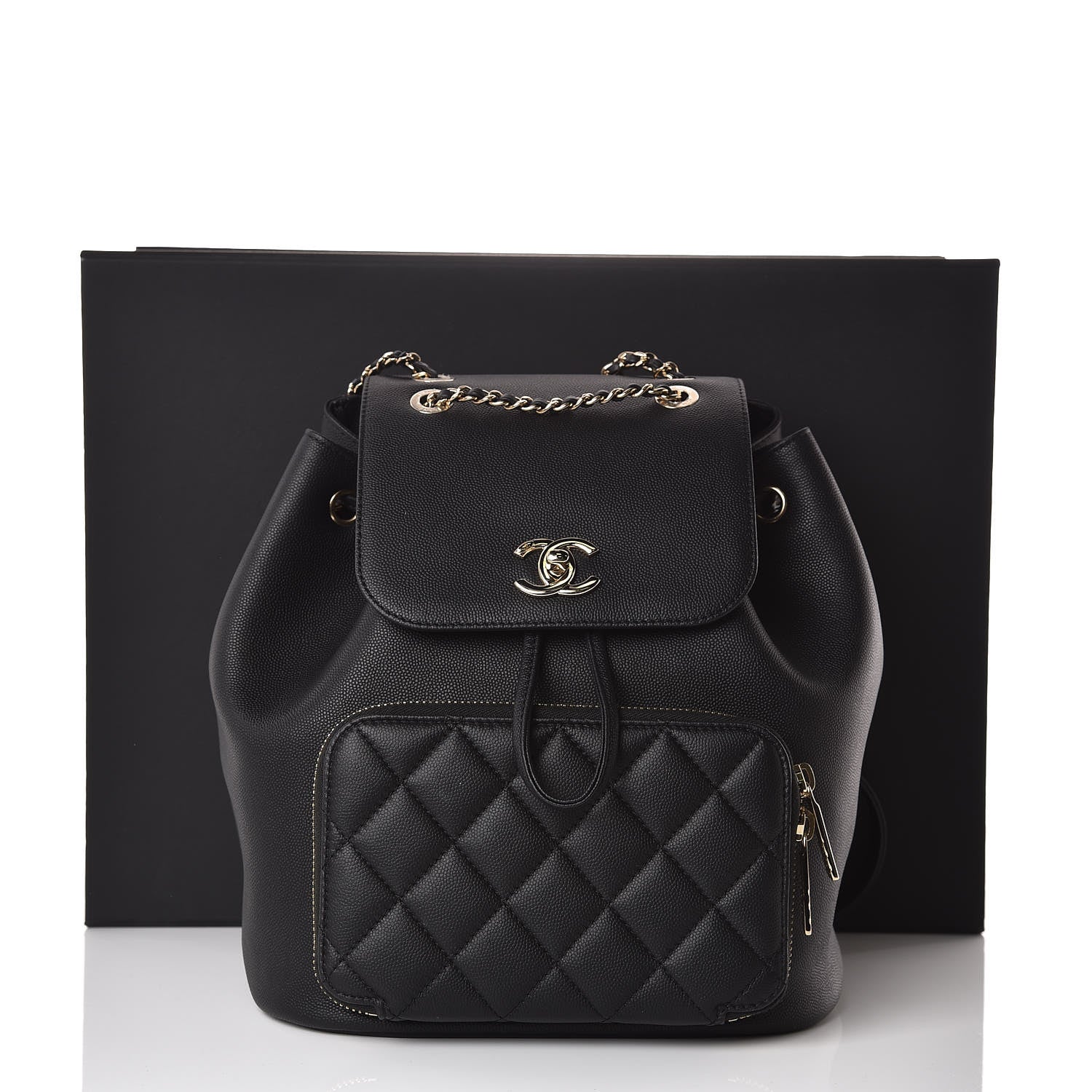 Chanel Caviar Quilted Business Affinity Backpack Black 10 of 10