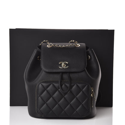 Chanel Caviar Quilted Business Affinity Backpack Black 10 of 10