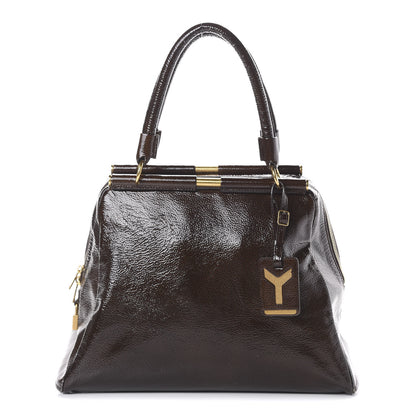Saint Laurent Patent Medium Majorelle Brown 1 of 16