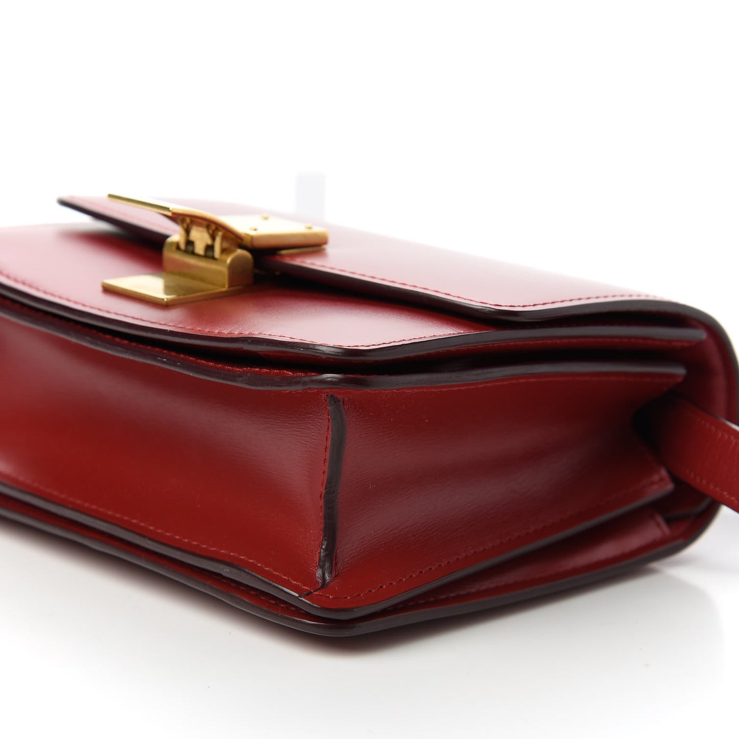 Smooth Calfskin Small Classic Box Flap Red