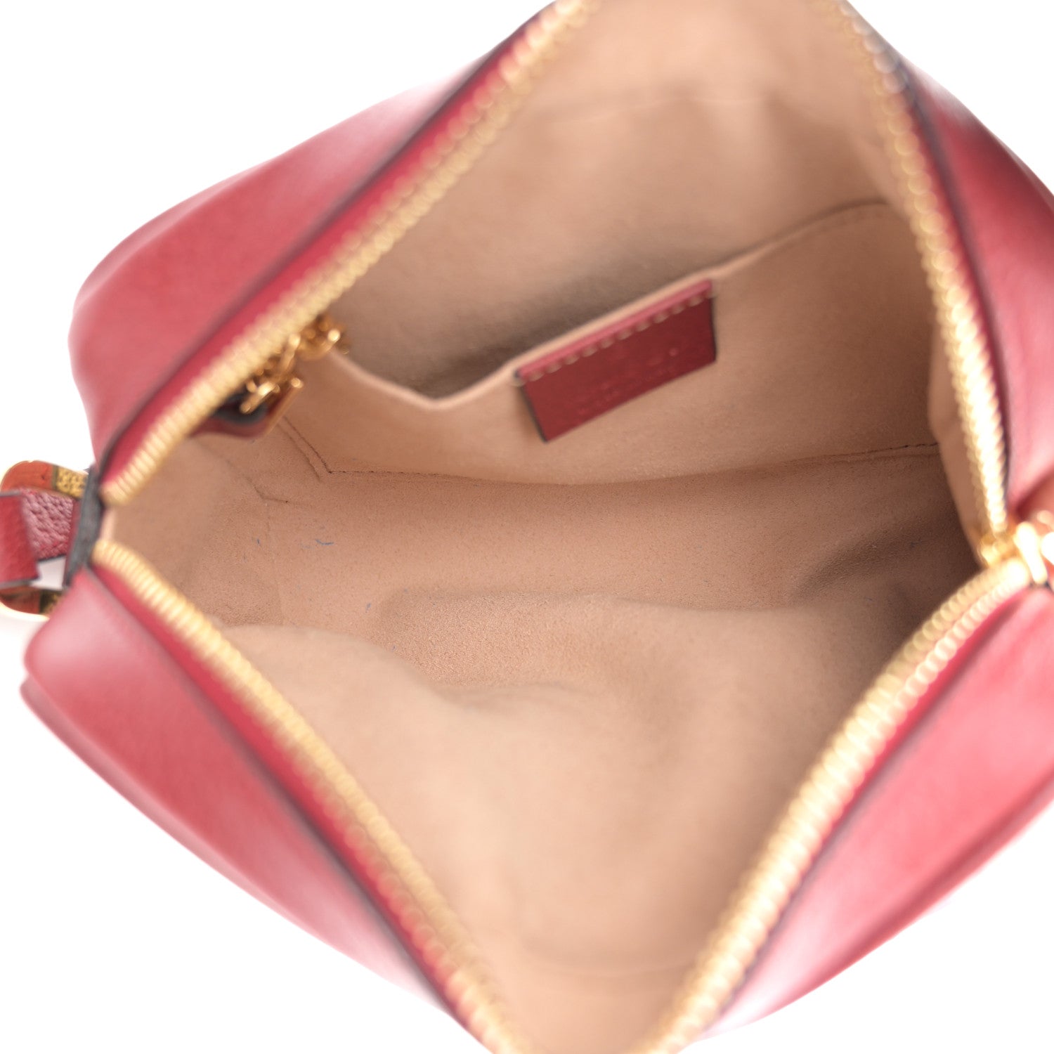 Gucci GG Supreme Monogram Flora Web Mini Ophidia Shoulder Bag Red 5 of 11