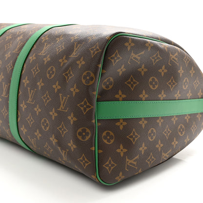 Louis Vuitton Monogram Macassar LV Colormania Keepall Bandouliere 50 Green 7 of 7