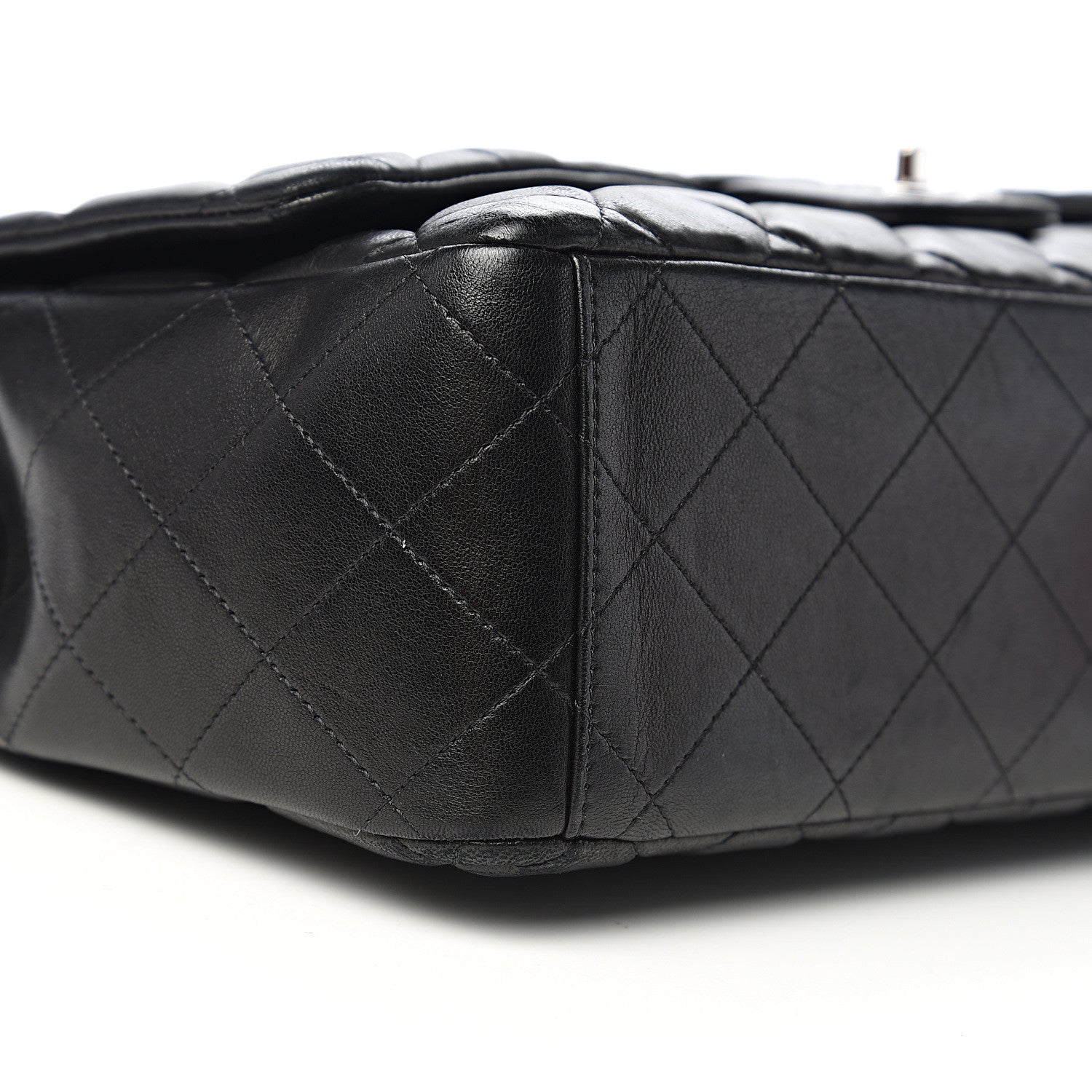 Chanel Lambskin Quilted Maxi Single Flap Black 10 of 12