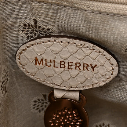 Mulberry Silky Snake Print Oversized Alexa Pebbled Beige Pink 6 of 21