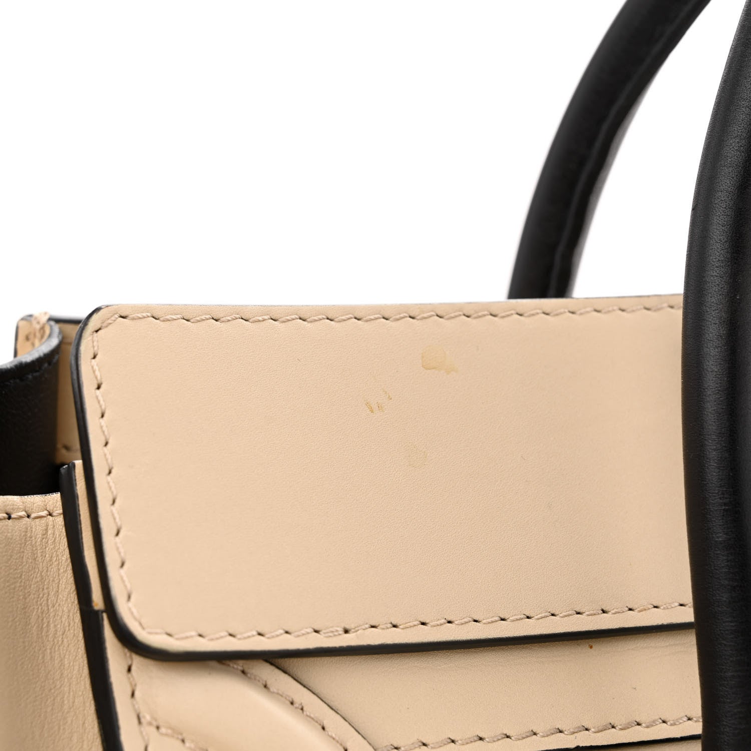 Celine Satin Calfskin Micro Bi-Color Luggage Powder Black 16 of 16