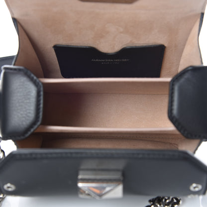 Alexander McQueen Fine Grain Goatskin Perforated Box Shoulder Bag 16 Black 8 of 10