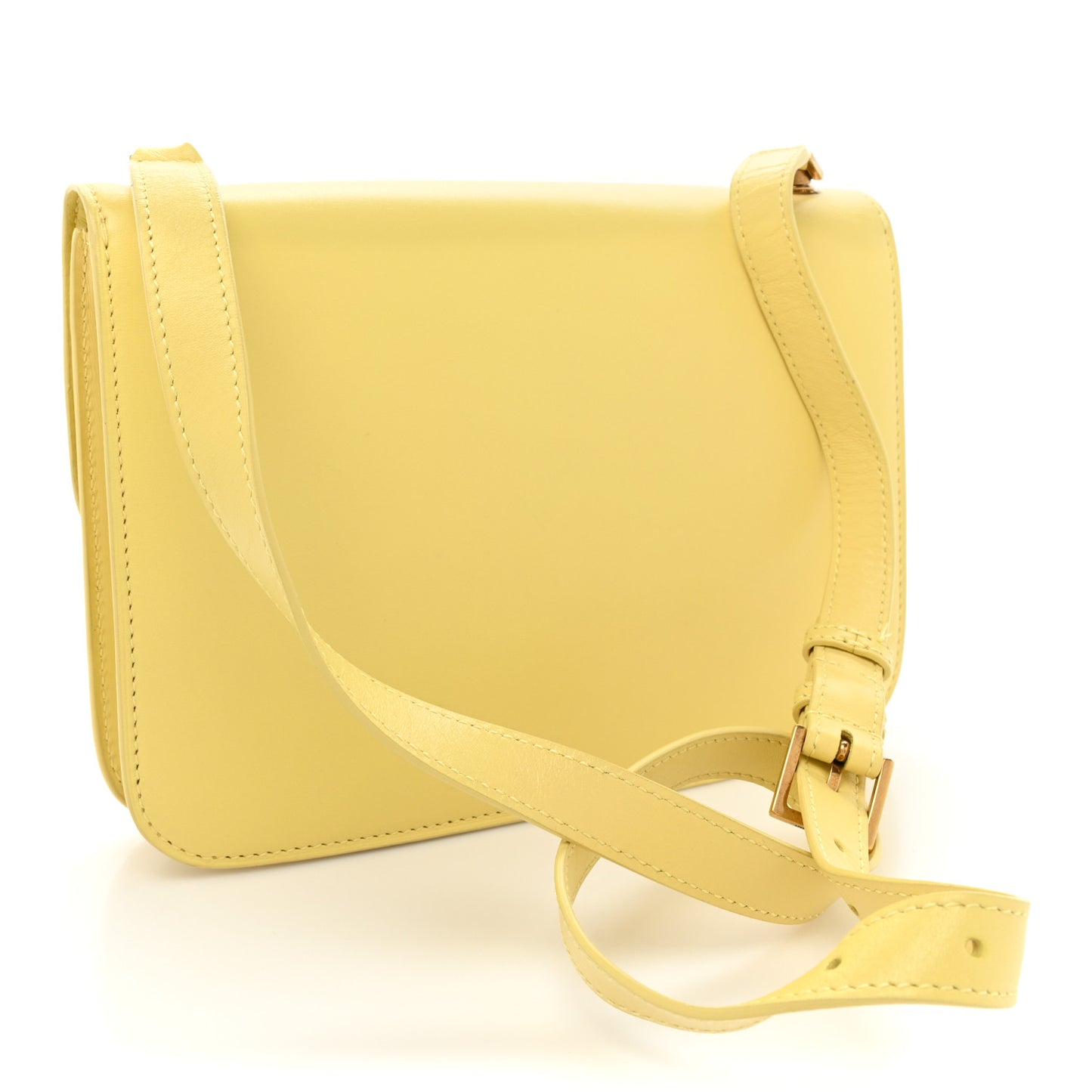 Smooth Calfskin Carre Satchel Paille