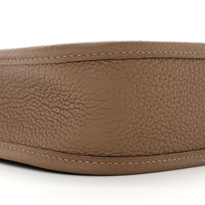 Hermes Taurillon Clemence Flipperball Sangle Evelyne TPM Beige De Weimar Noisette Cuivre Gold 9 of 10