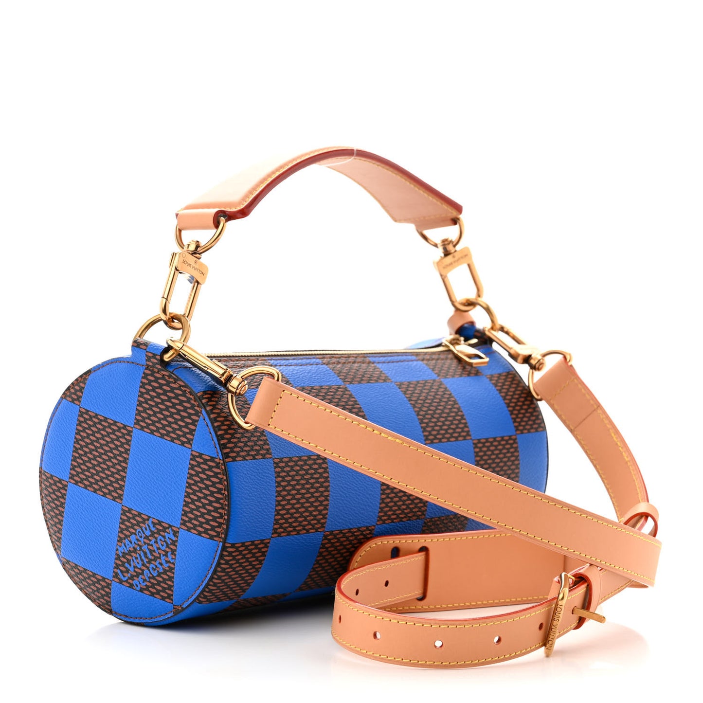Damier Pop Soft Polochon PM Blue