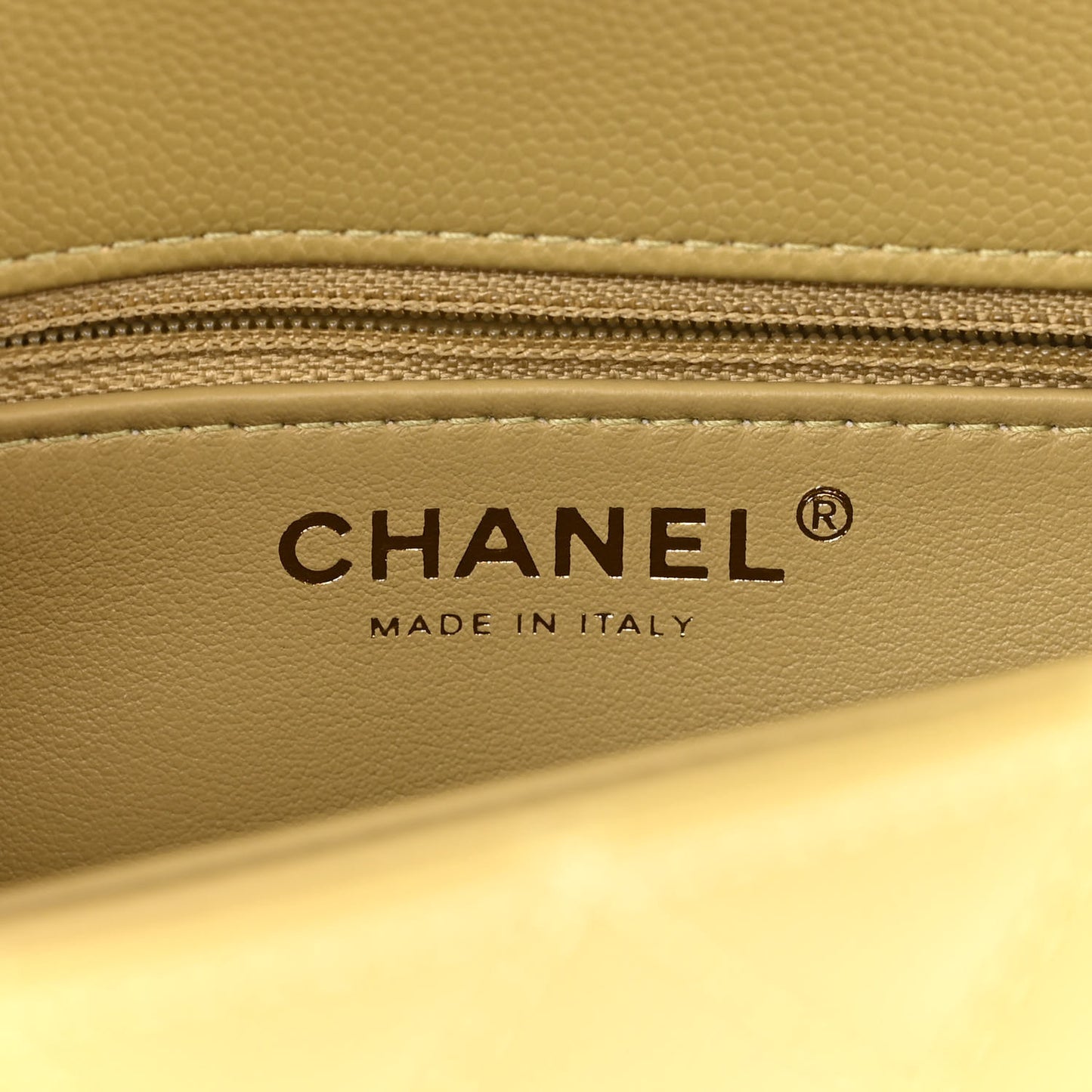 Caviar Quilted Mini Coco Handle Flap Light Green