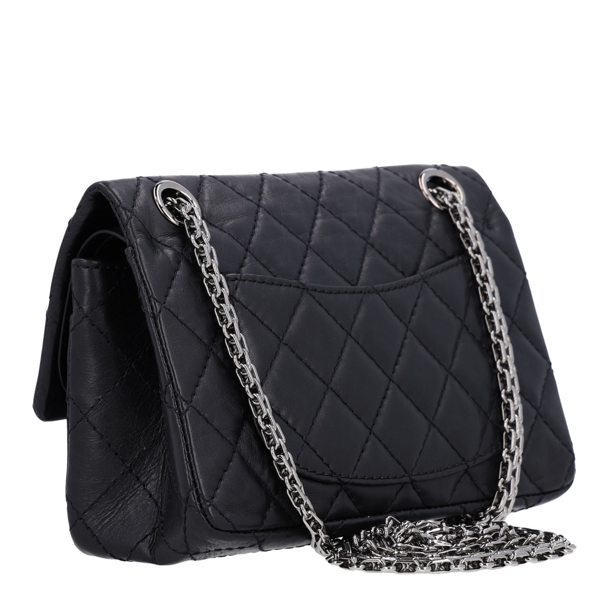 Chanel Aged Calfskin Quilted 2.55 Reissue Mini Flap Black 3 of 10