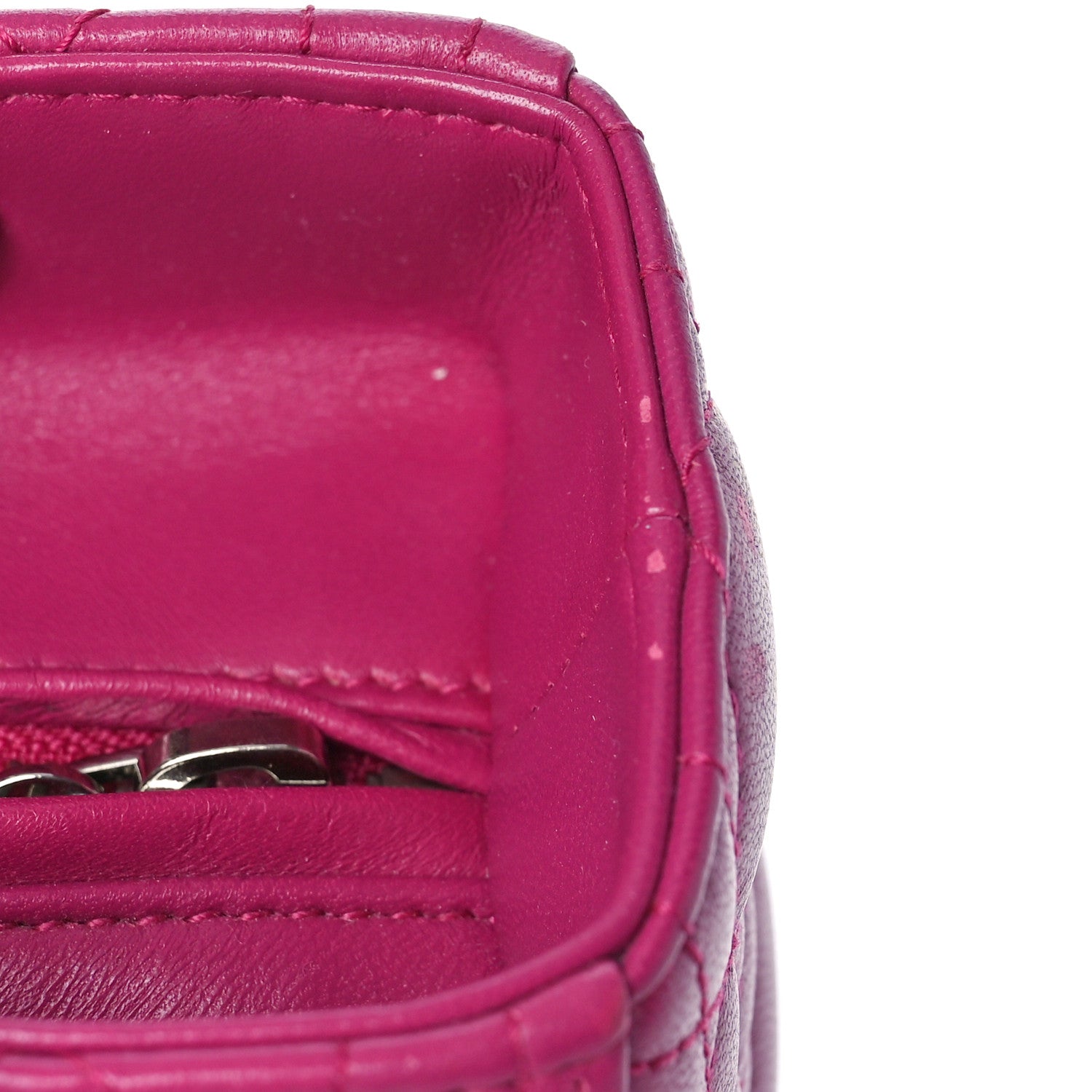 Christian Dior Lambskin Cannage Medium Lady Dior Fuchsia 11 of 15