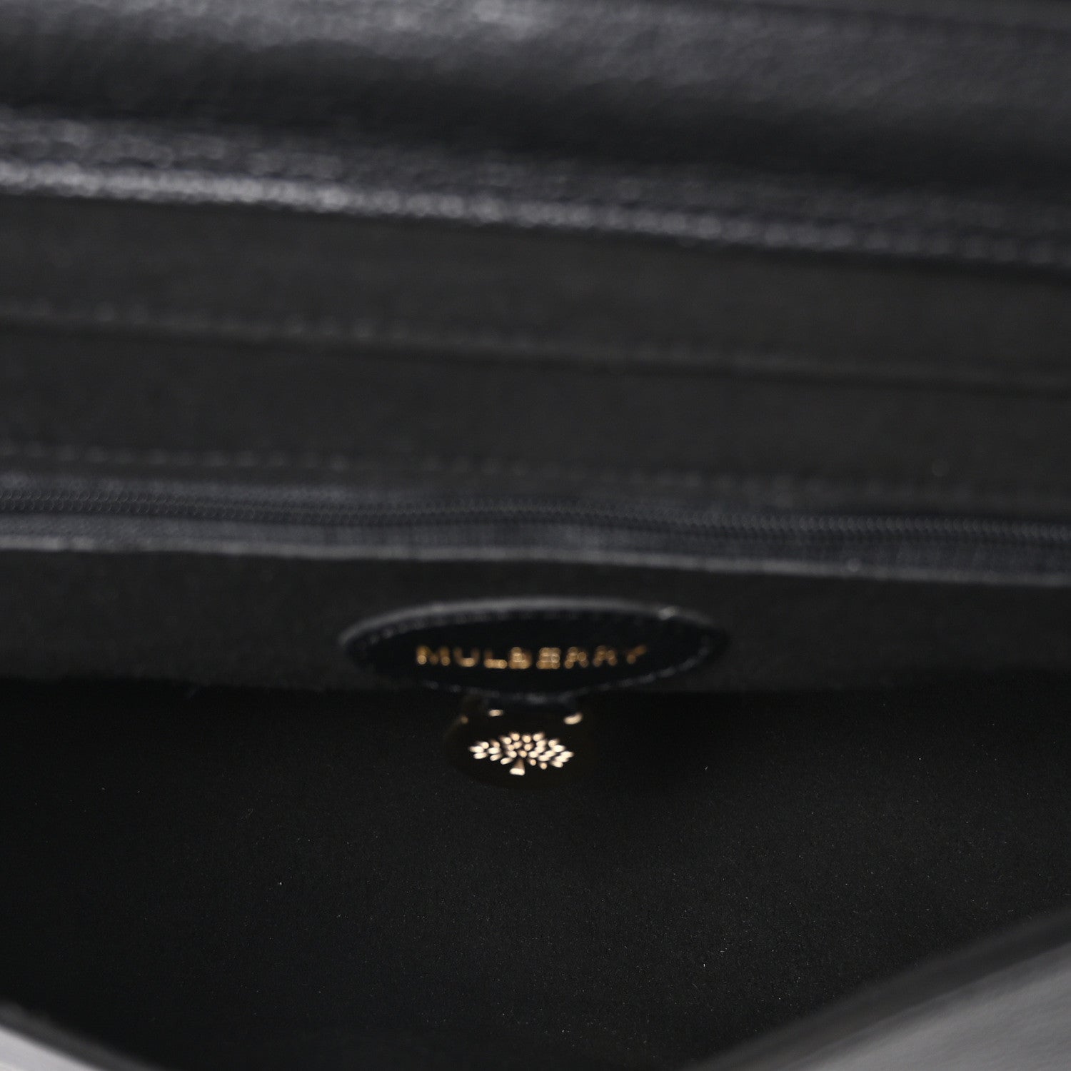 Mulberry Small Classic Grain Calfskin Medium Lily Black 4 of 8