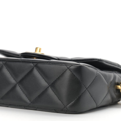 Chanel Lambskin Quilted Mini My Perfect Flap Black 10 of 12