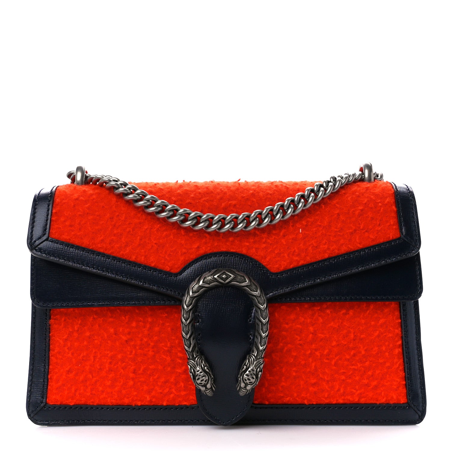 Gucci Casy Wool Azalea Calfskin Small Dionysus Shoulder Bag Bitter Blue 1 of 14