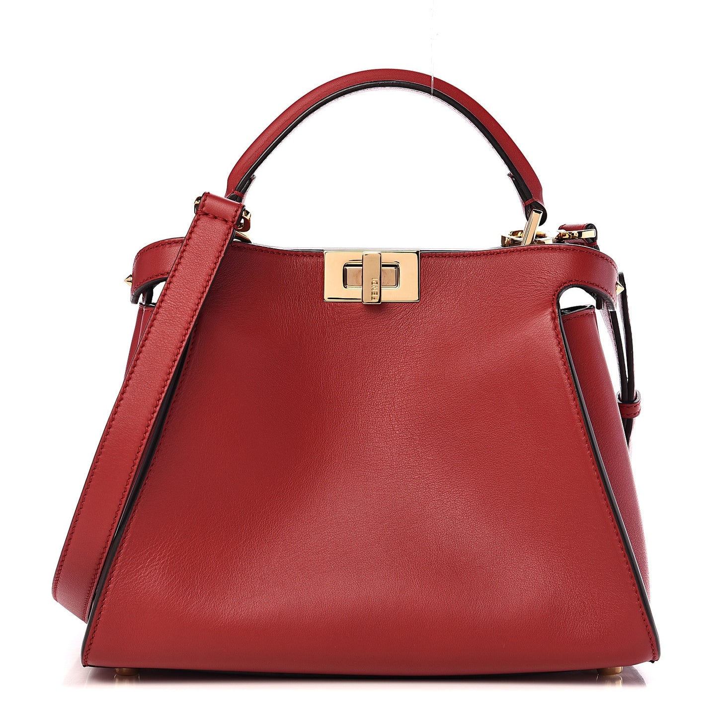 Vitello Tahiti Burro Bi-Color Medium Peekaboo Iconic Essentially Satchel Fragola Orzo
